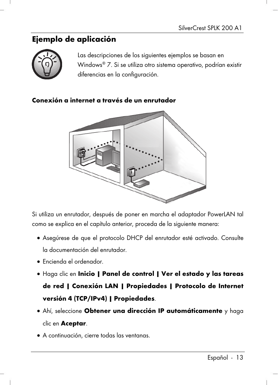 Ejemplo de aplicación | Silvercrest SPLK 200 A1 User Manual | Page 15 / 74