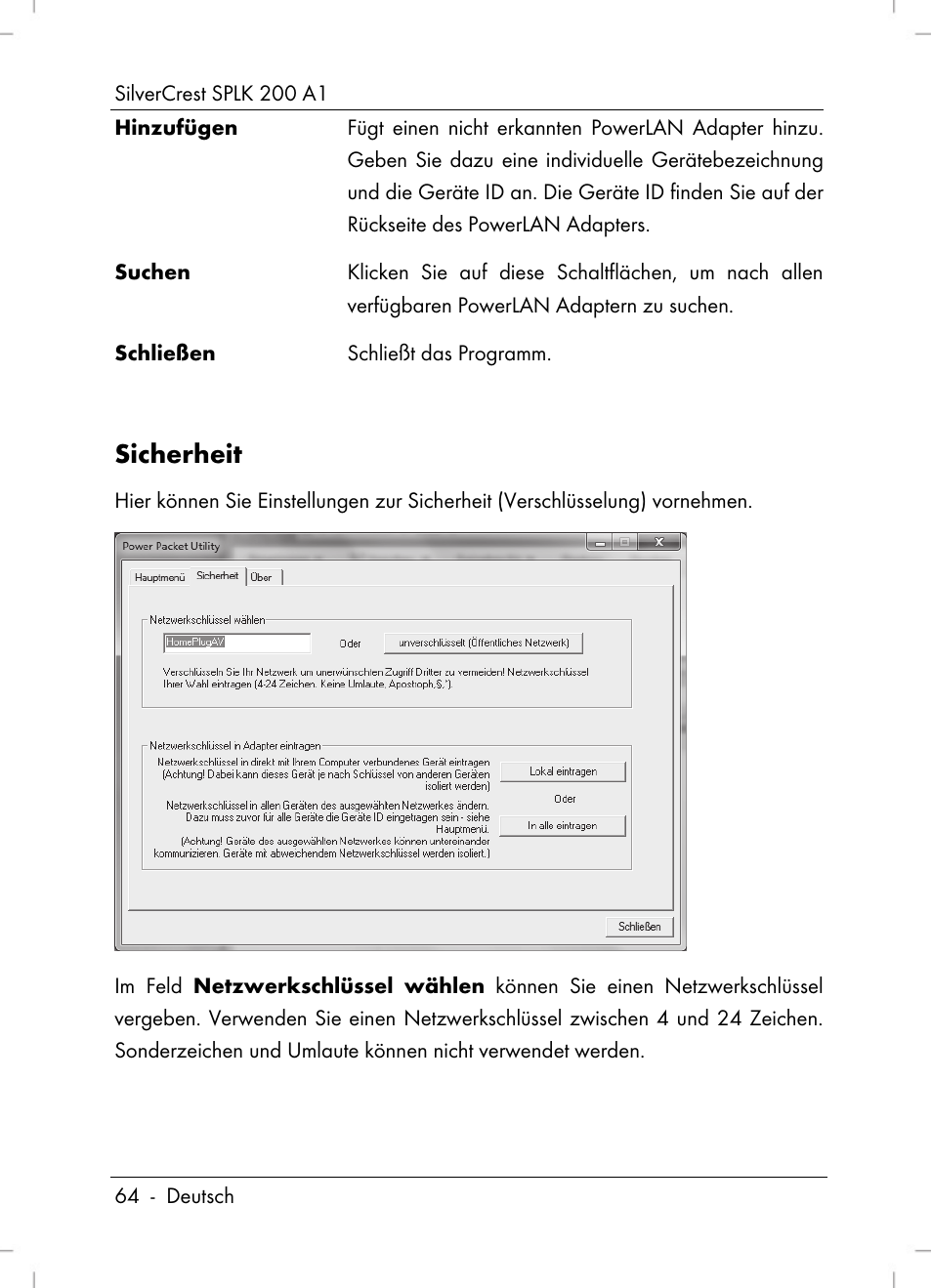 Sicherheit | Silvercrest SPLK 200 A1 User Manual | Page 66 / 74