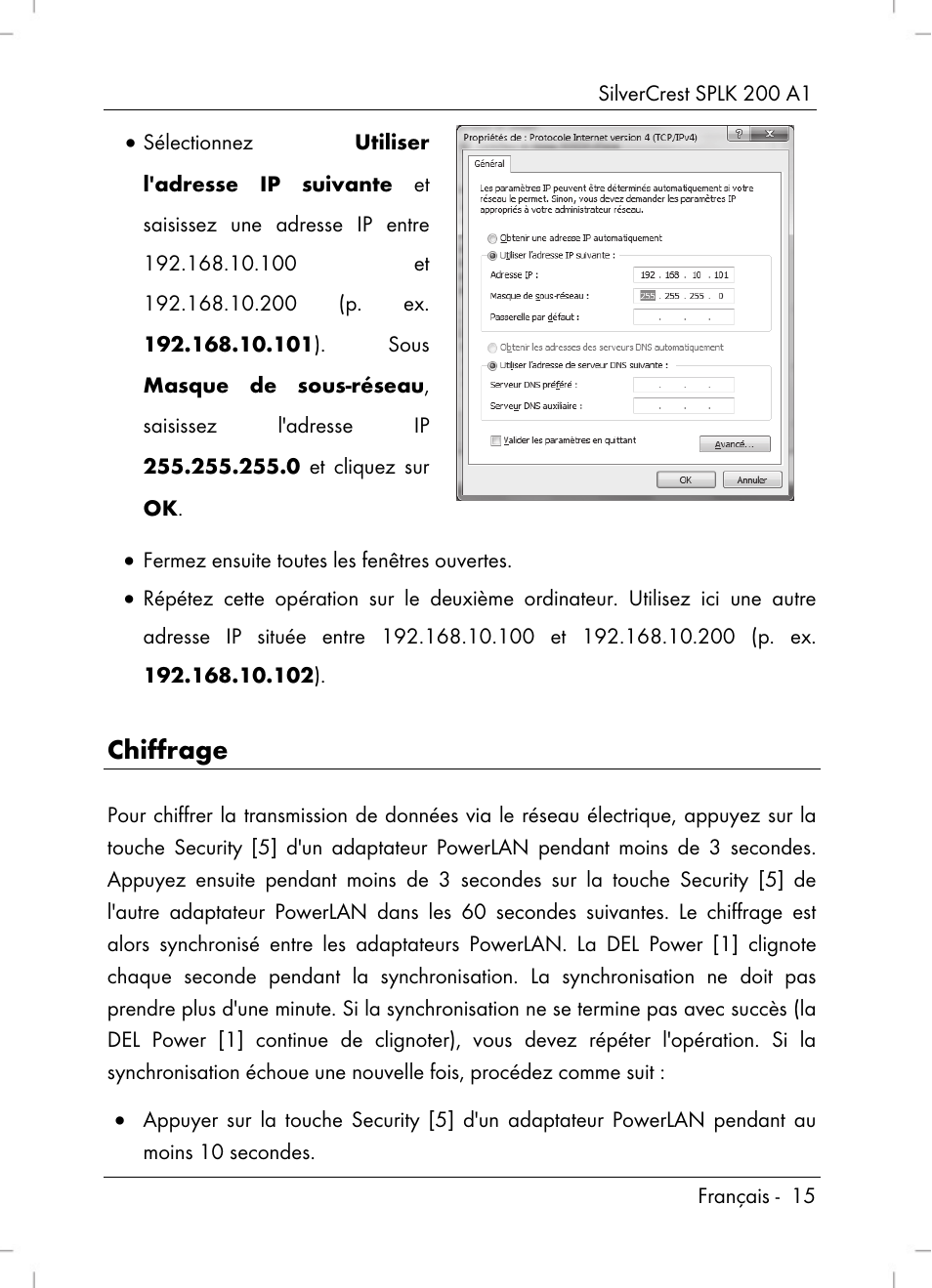 Chiffrage | Silvercrest SPLK 200 A1 User Manual | Page 17 / 74