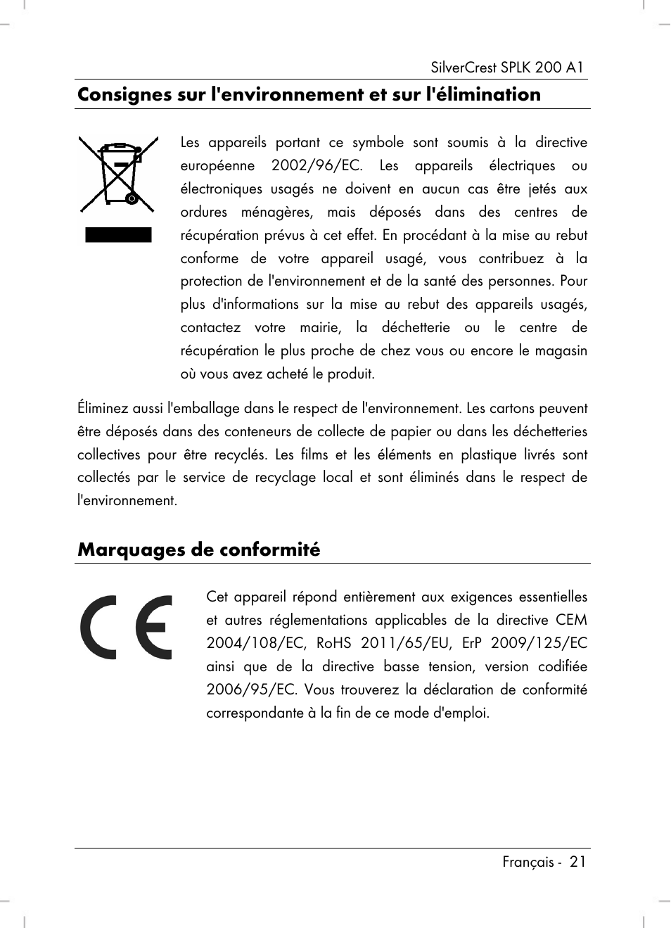 Silvercrest SPLK 200 A1 User Manual | Page 23 / 74