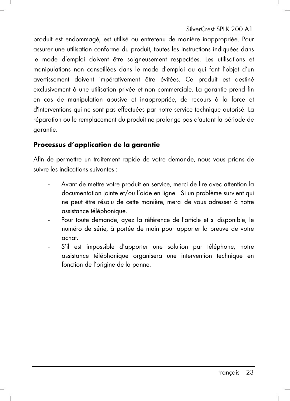 Silvercrest SPLK 200 A1 User Manual | Page 25 / 74