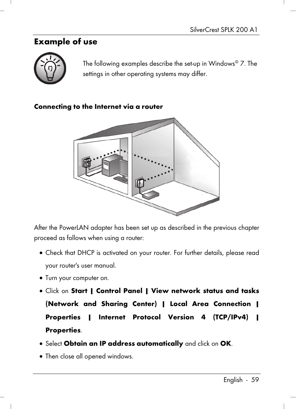 Example of use | Silvercrest SPLK 200 A1 User Manual | Page 61 / 74