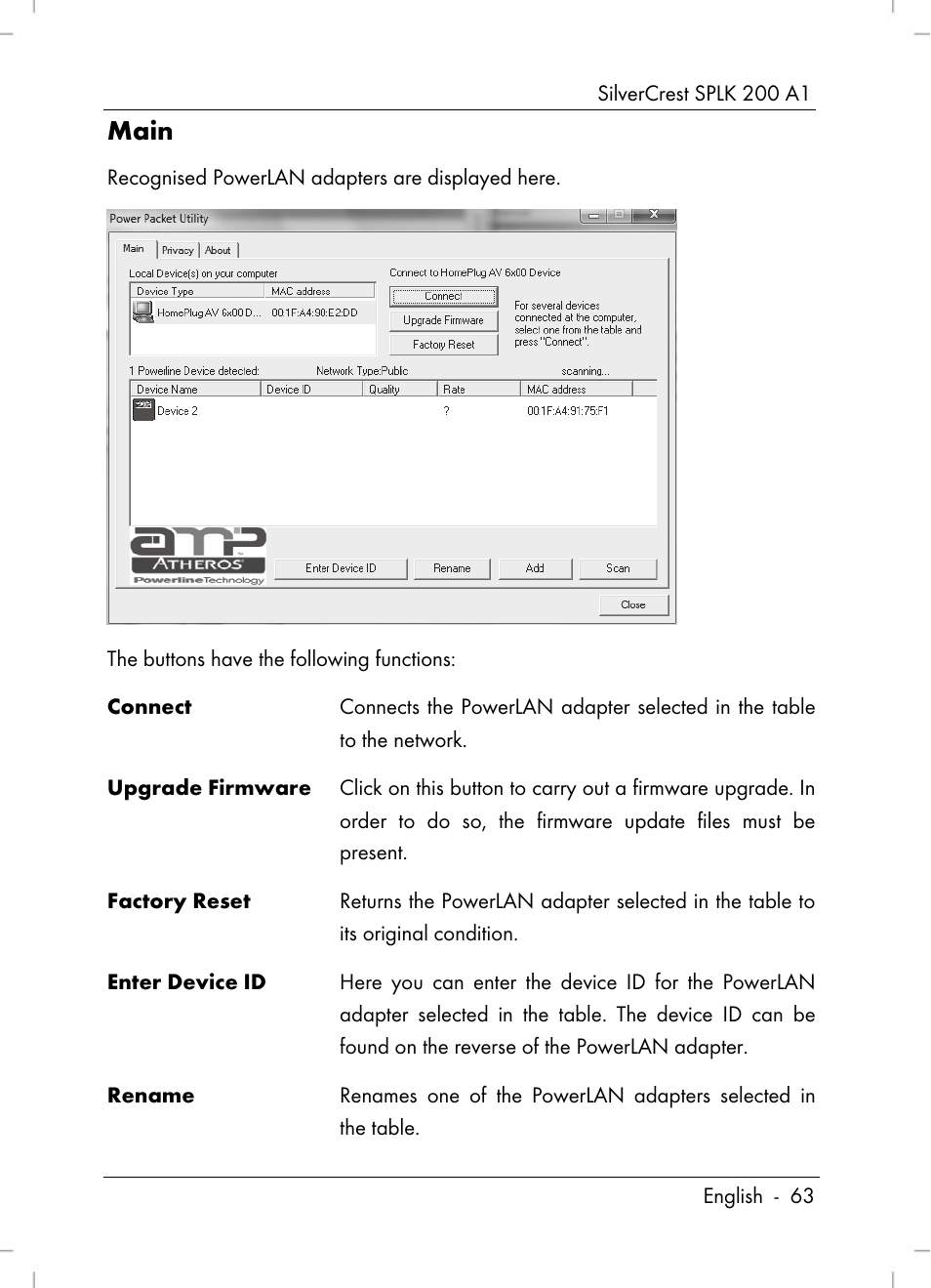 Main | Silvercrest SPLK 200 A1 User Manual | Page 65 / 74