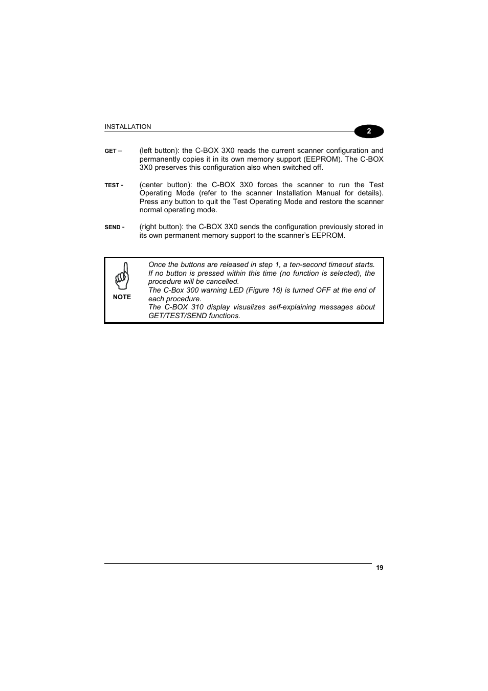 Datalogic Scanning C-BOX 300 User Manual | Page 31 / 38