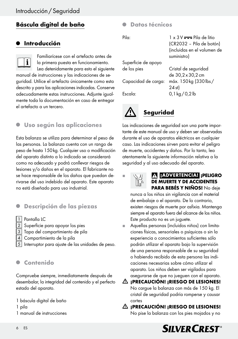 Silvercrest Z29777A/ Z29777B User Manual | Page 6 / 30