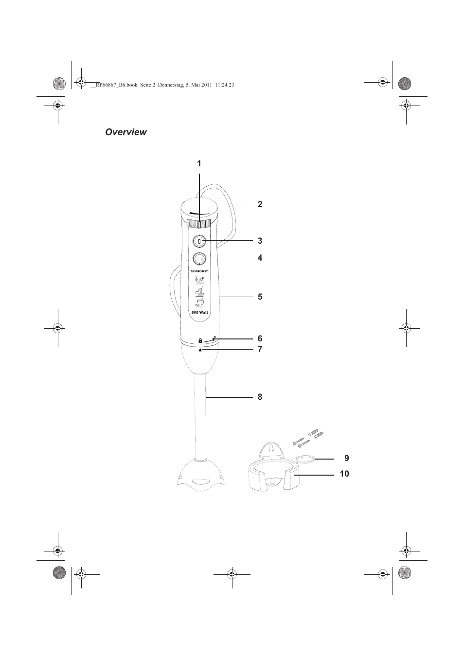 Silvercrest SSM 600 A1 User Manual | Page 3 / 14