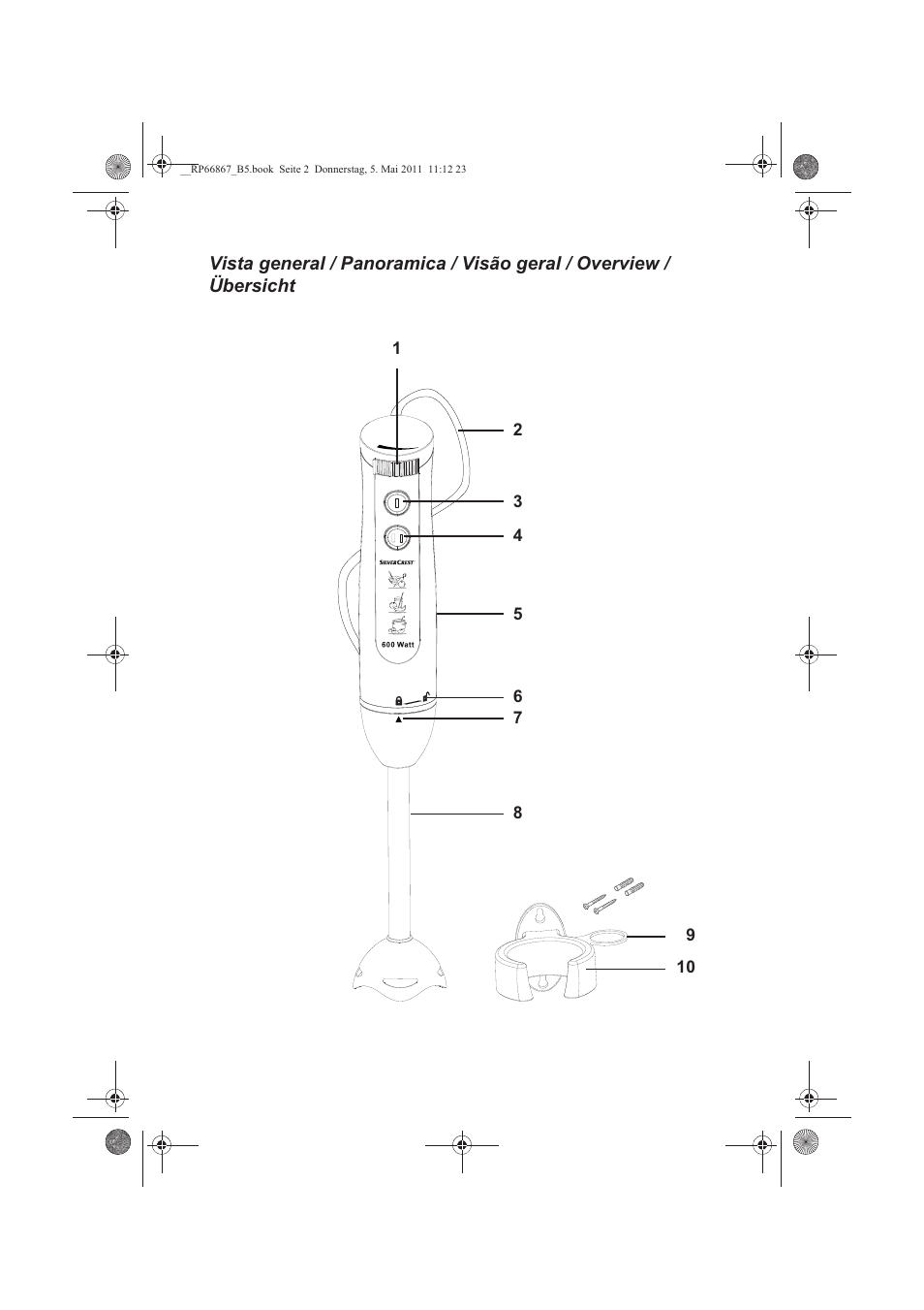 Silvercrest SSM 600 A1 User Manual | Page 3 / 58