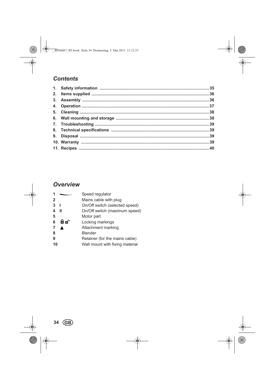 Silvercrest SSM 600 A1 User Manual | Page 36 / 58