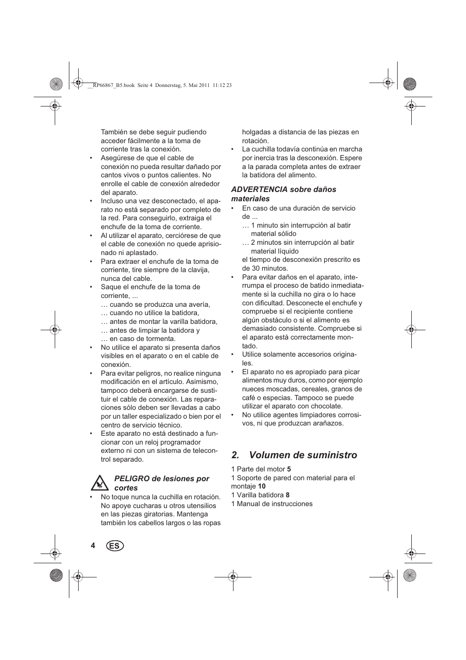 Volumen de suministro | Silvercrest SSM 600 A1 User Manual | Page 6 / 58