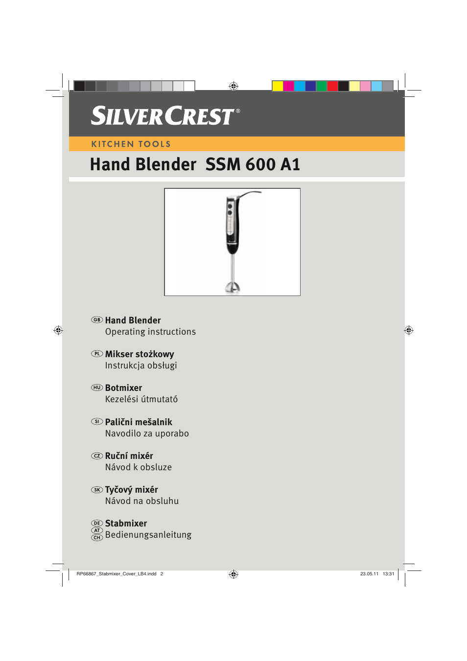 Silvercrest SSM 600 A1 User Manual | 78 pages