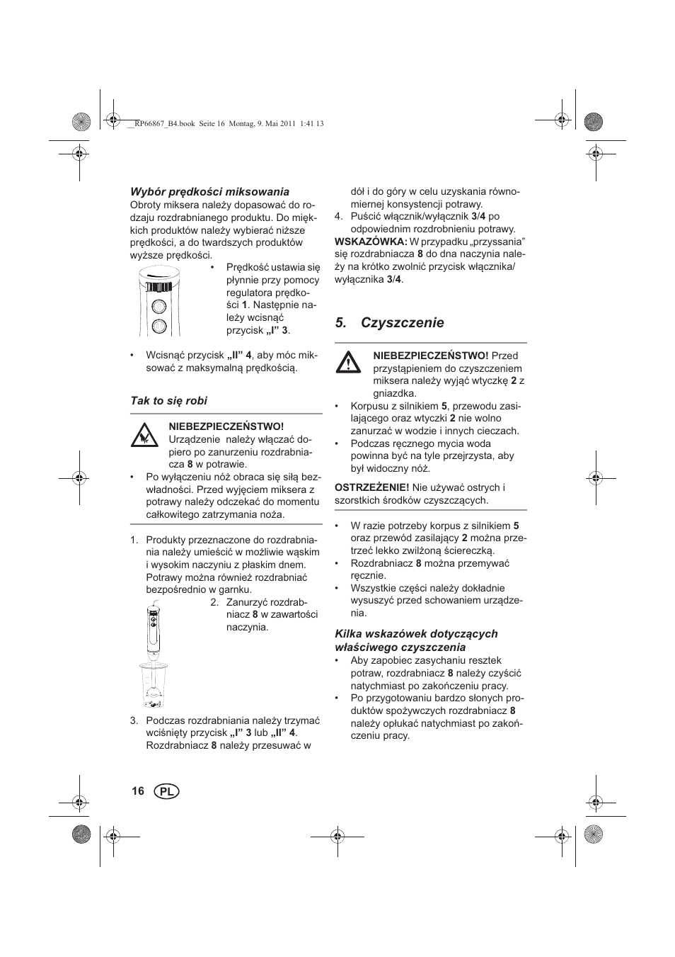 Czyszczenie | Silvercrest SSM 600 A1 User Manual | Page 18 / 78