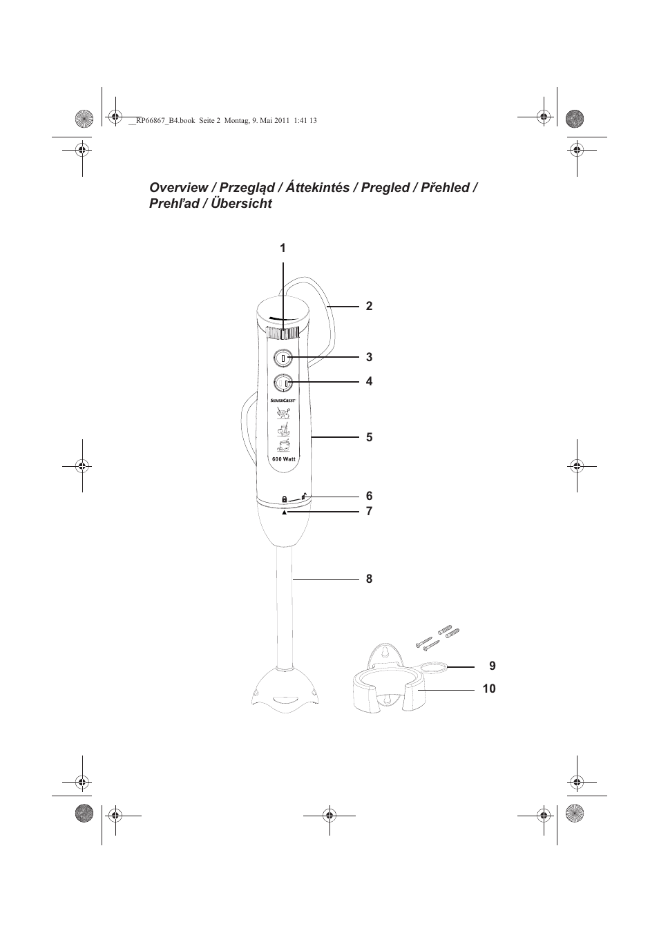 Silvercrest SSM 600 A1 User Manual | Page 3 / 78