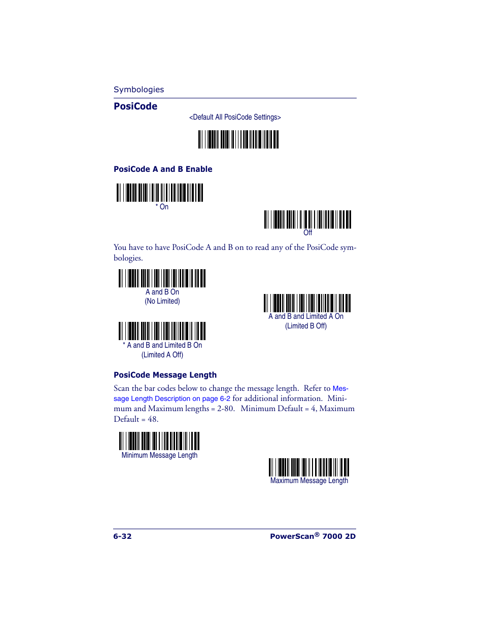 Datalogic Scanning POWERSCAN 7000 User Manual | Page 100 / 204