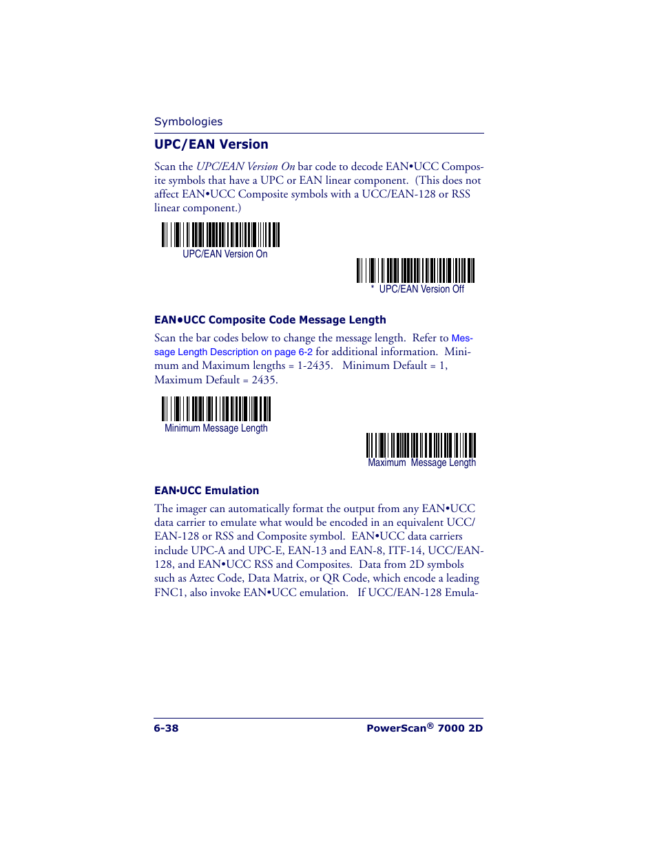 Datalogic Scanning POWERSCAN 7000 User Manual | Page 106 / 204
