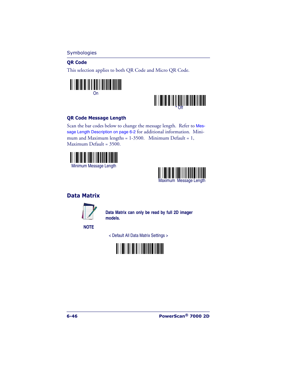 Datalogic Scanning POWERSCAN 7000 User Manual | Page 114 / 204
