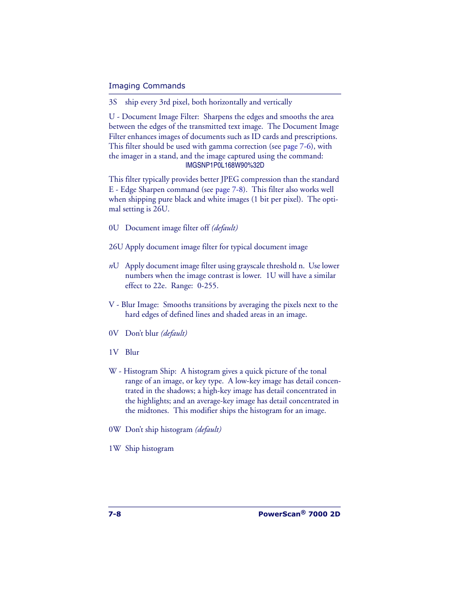 Datalogic Scanning POWERSCAN 7000 User Manual | Page 126 / 204