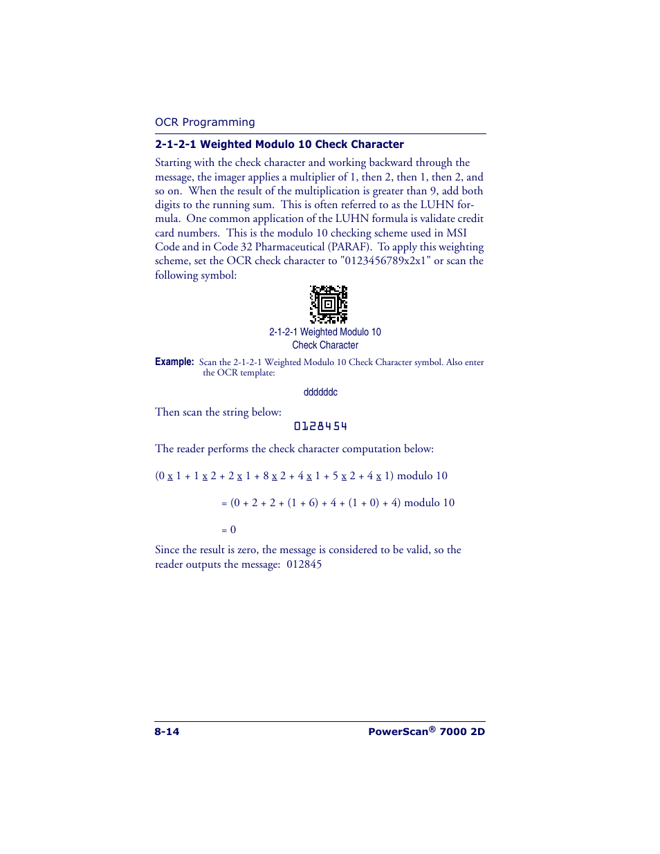 Datalogic Scanning POWERSCAN 7000 User Manual | Page 144 / 204