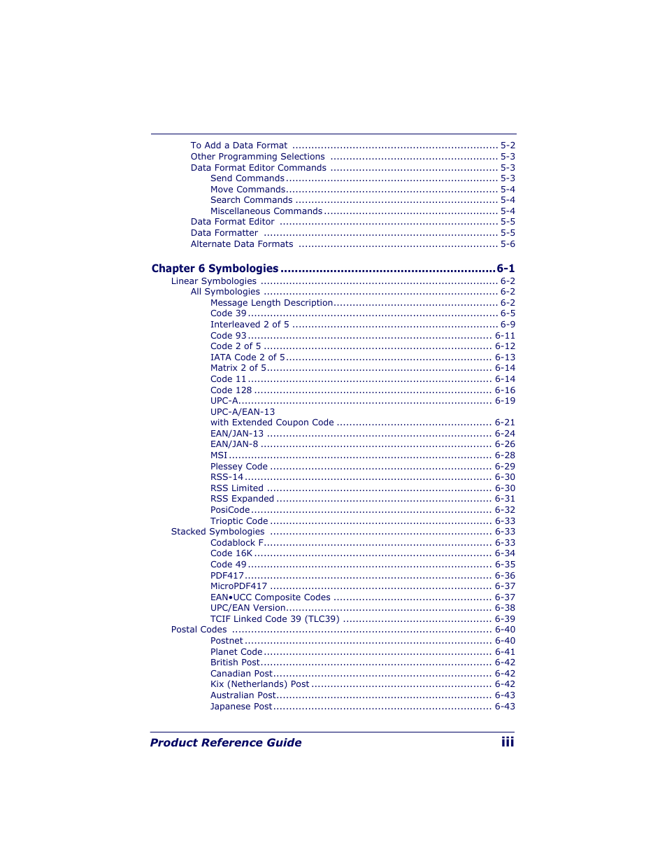 Datalogic Scanning POWERSCAN 7000 User Manual | Page 5 / 204