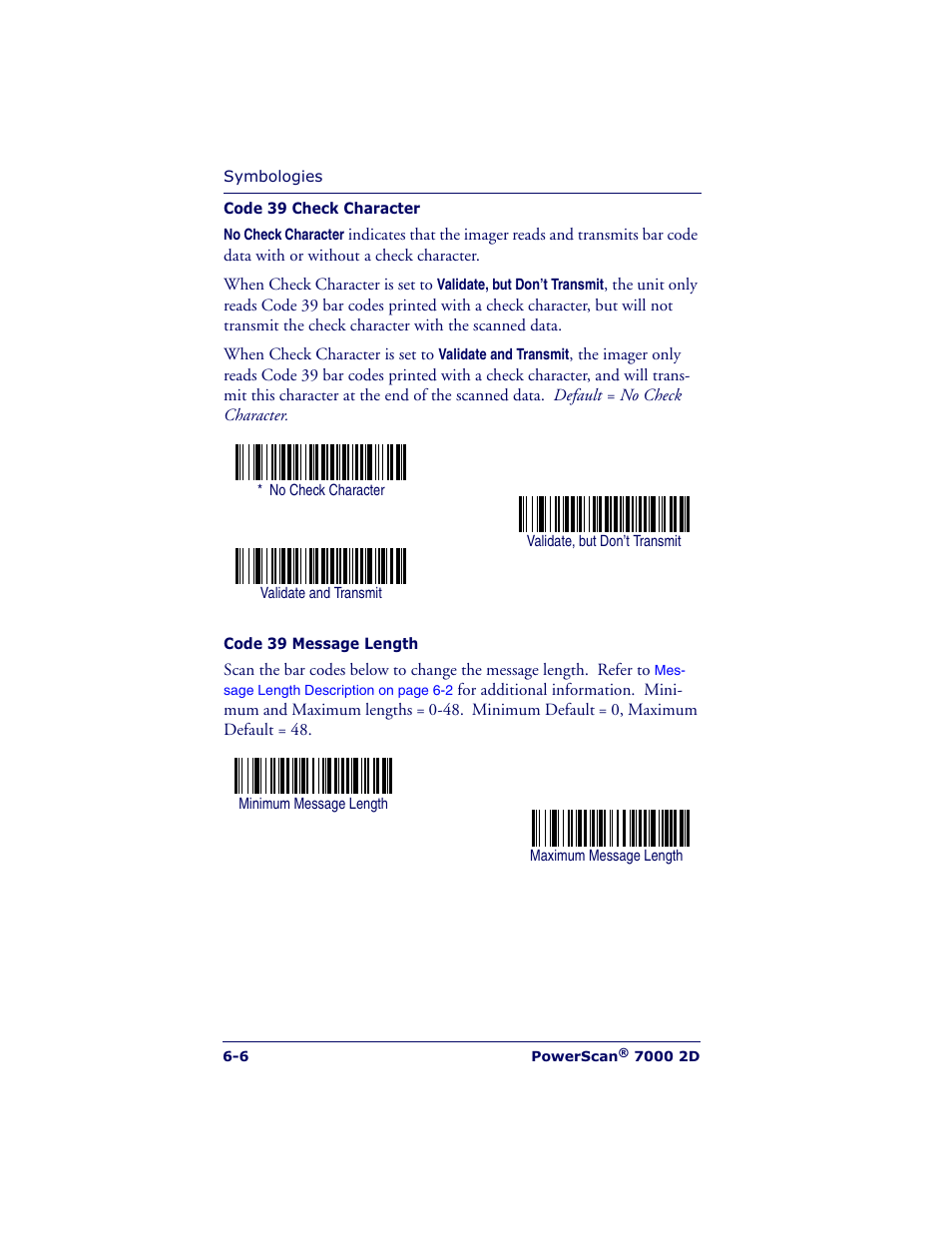 Datalogic Scanning POWERSCAN 7000 User Manual | Page 74 / 204