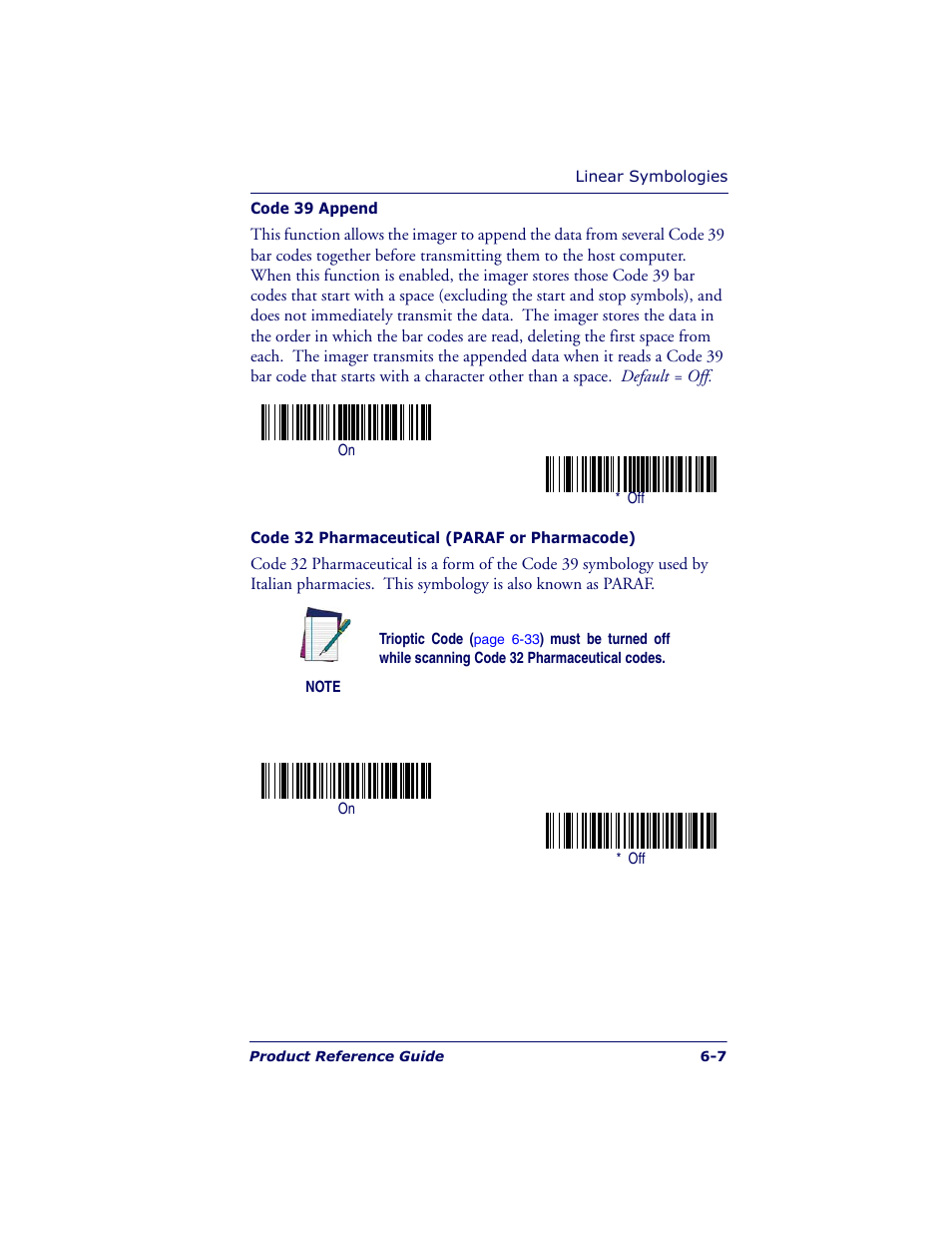 Datalogic Scanning POWERSCAN 7000 User Manual | Page 75 / 204