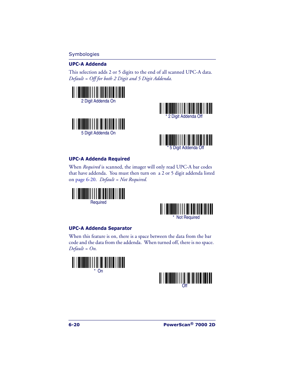 Datalogic Scanning POWERSCAN 7000 User Manual | Page 88 / 204