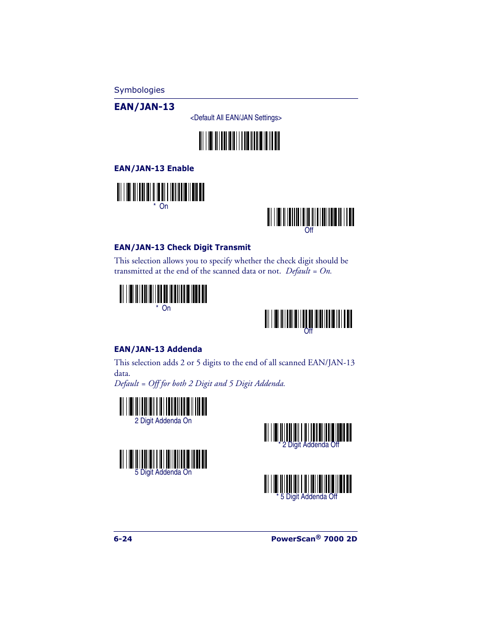 Datalogic Scanning POWERSCAN 7000 User Manual | Page 92 / 204