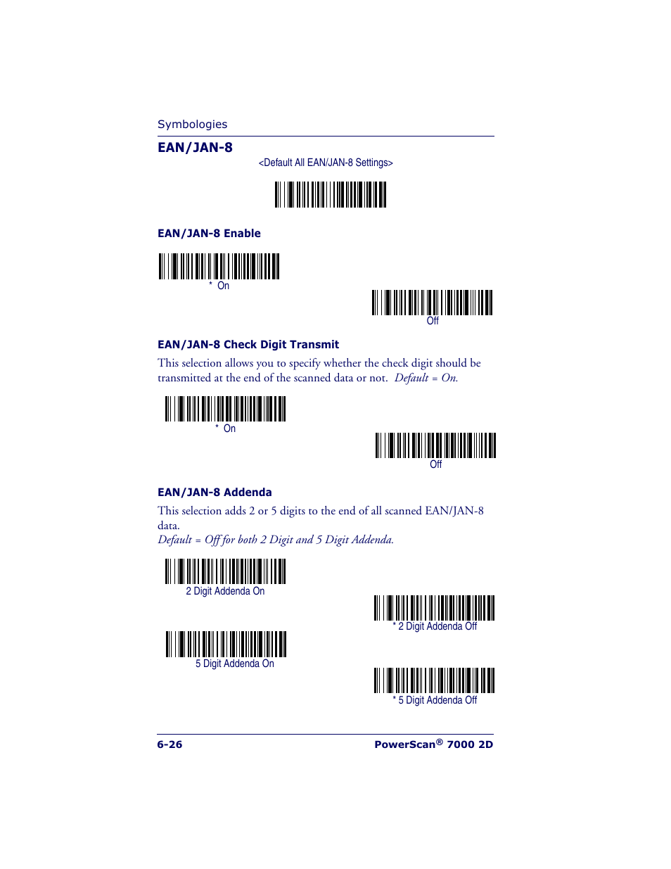 Datalogic Scanning POWERSCAN 7000 User Manual | Page 94 / 204