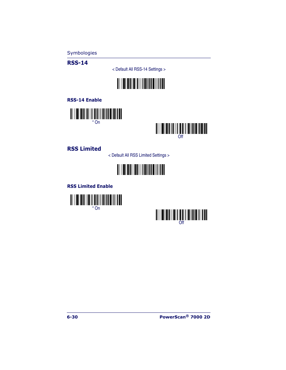 Datalogic Scanning POWERSCAN 7000 User Manual | Page 98 / 204