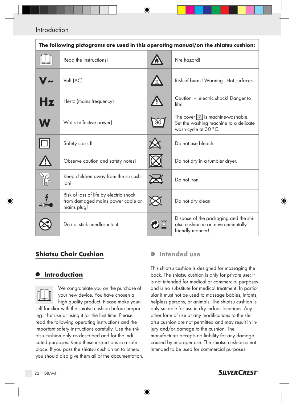 Introduction | Silvercrest SSMK 40 B2 User Manual | Page 22 / 37