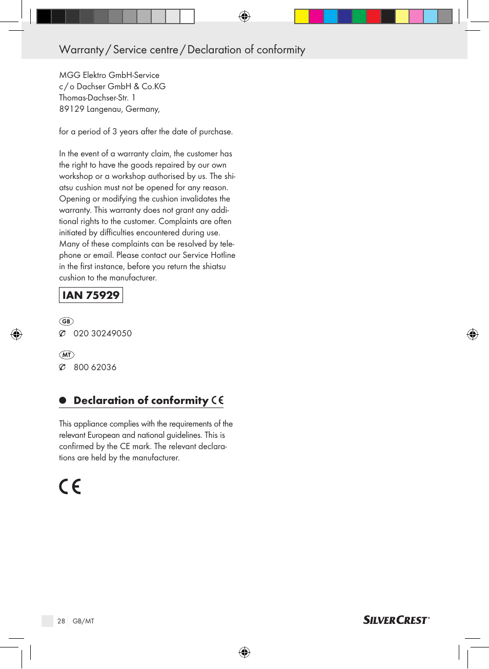 Silvercrest SSMK 40 B2 User Manual | Page 28 / 37