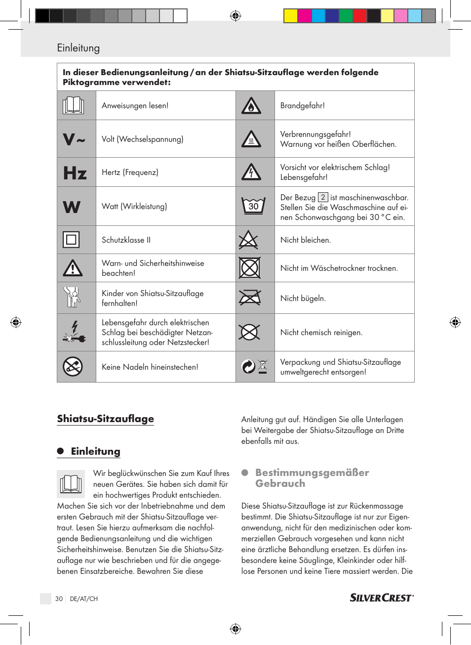 Einleitung | Silvercrest SSMK 40 B2 User Manual | Page 30 / 37