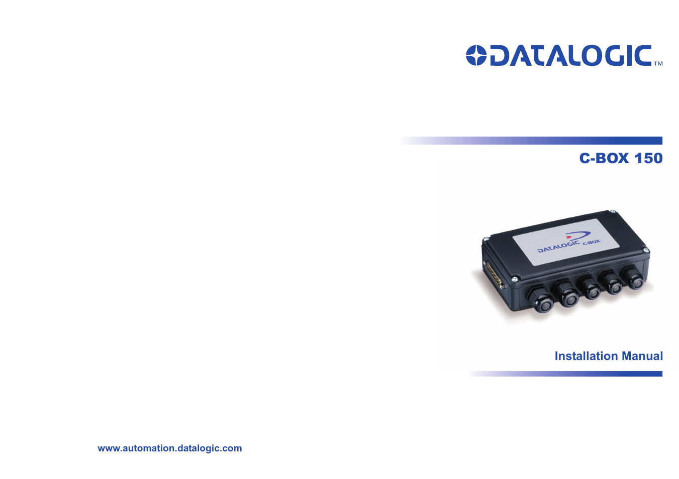 C-box 150 | Datalogic Scanning Connection Box C-BOX 150 User Manual | Page 34 / 34