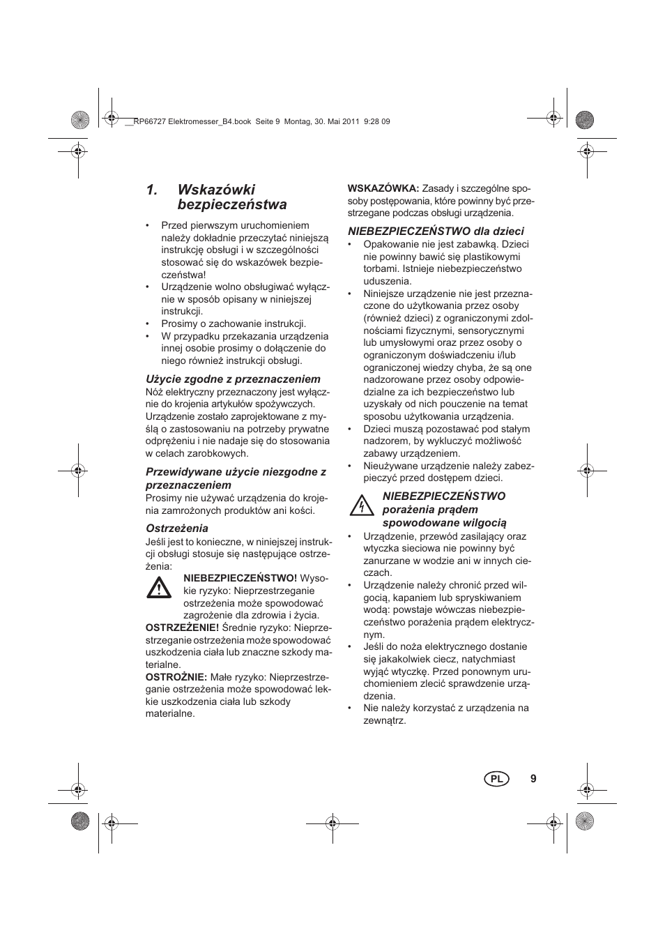Wskazówki bezpieczestwa | Silvercrest SEM 250 A1 User Manual | Page 11 / 46