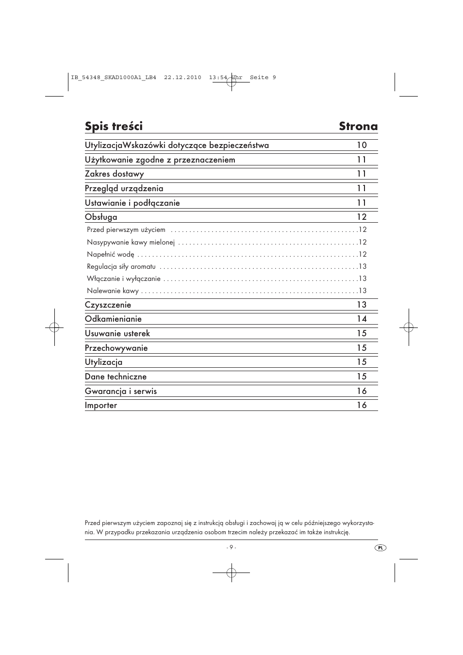 Silvercrest SKAD 1000 A1 User Manual | Page 11 / 58
