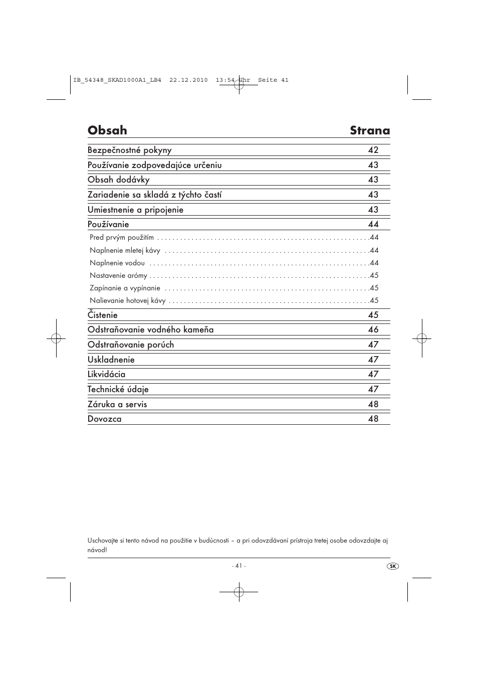 Silvercrest SKAD 1000 A1 User Manual | Page 43 / 58