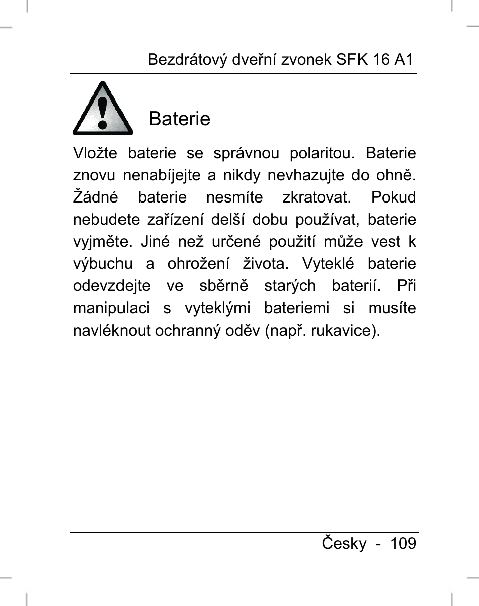 Baterie | Silvercrest SFK 16 A1 User Manual | Page 111 / 155