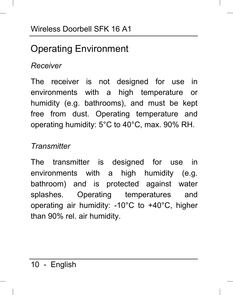 Operating environment | Silvercrest SFK 16 A1 User Manual | Page 12 / 155