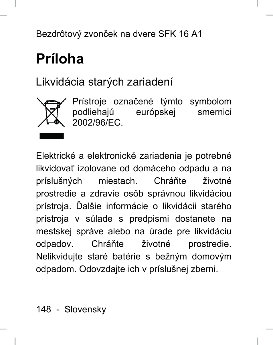 Príloha | Silvercrest SFK 16 A1 User Manual | Page 150 / 155