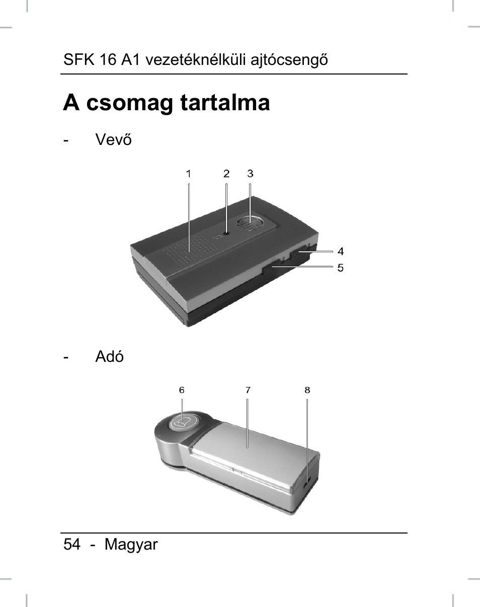 A csomag tartalma | Silvercrest SFK 16 A1 User Manual | Page 56 / 155