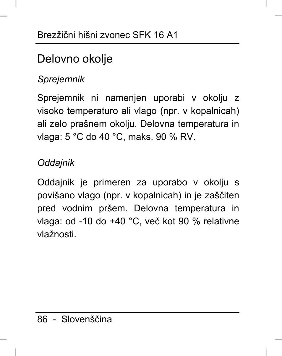 Delovno okolje | Silvercrest SFK 16 A1 User Manual | Page 88 / 155