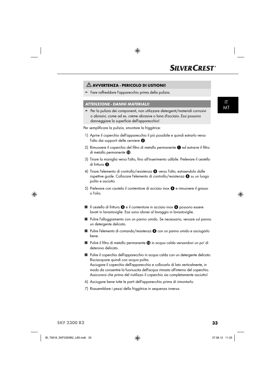 It mt | Silvercrest SKF 2300 B2 User Manual | Page 36 / 84