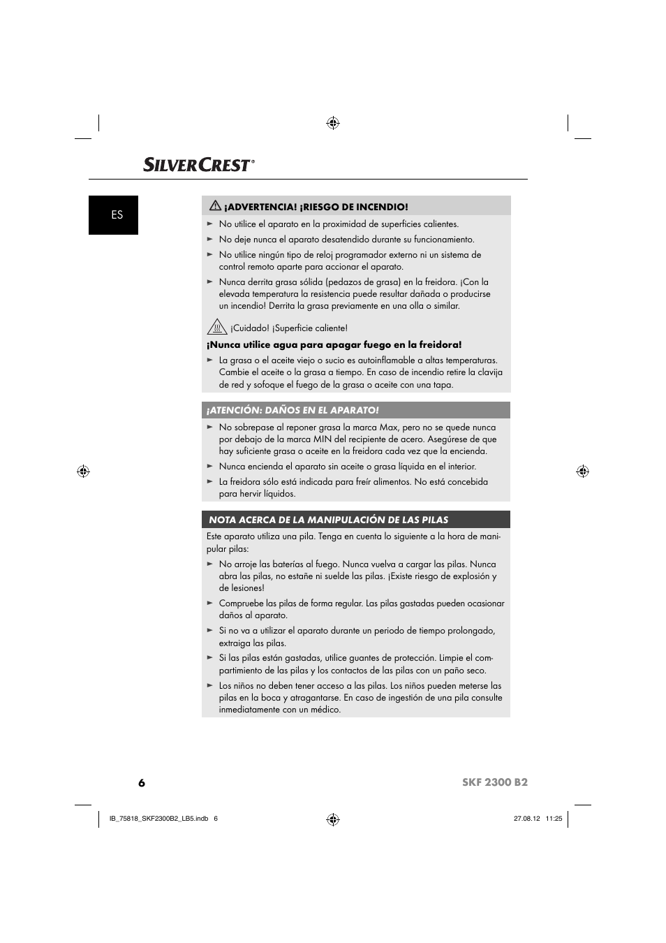 Silvercrest SKF 2300 B2 User Manual | Page 9 / 84