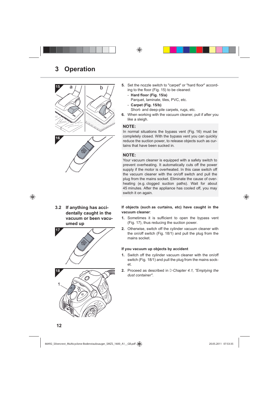 3 operation | Silvercrest SMZS 1600 A1 User Manual | Page 12 / 24