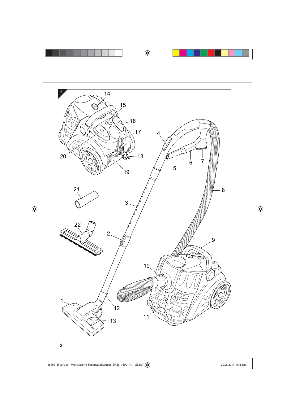 Silvercrest SMZS 1600 A1 User Manual | Page 2 / 24