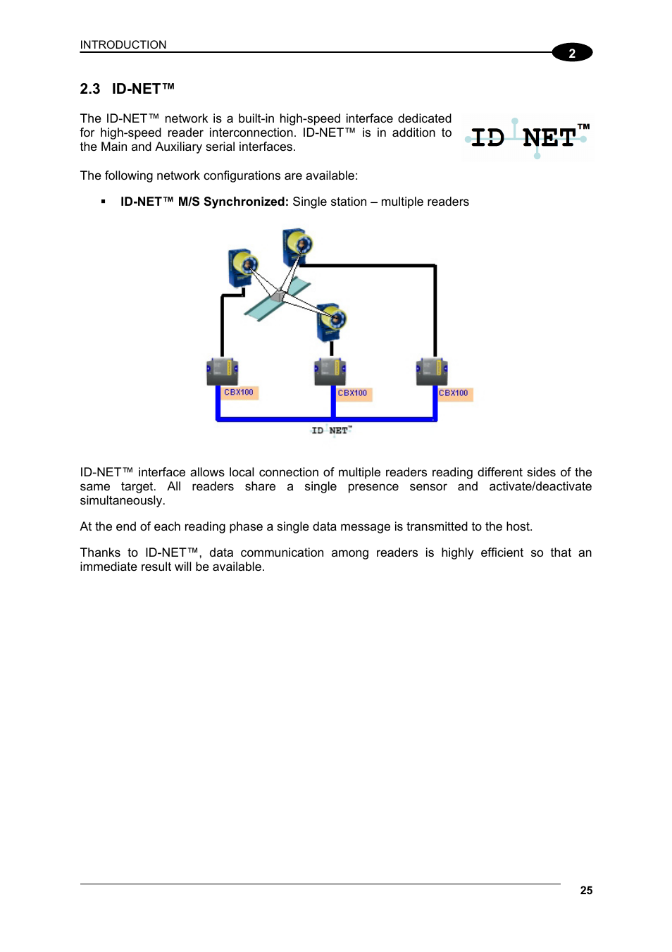 3 id-net, Id-net | Datalogic Scanning Matrix 400 User Manual | Page 35 / 142