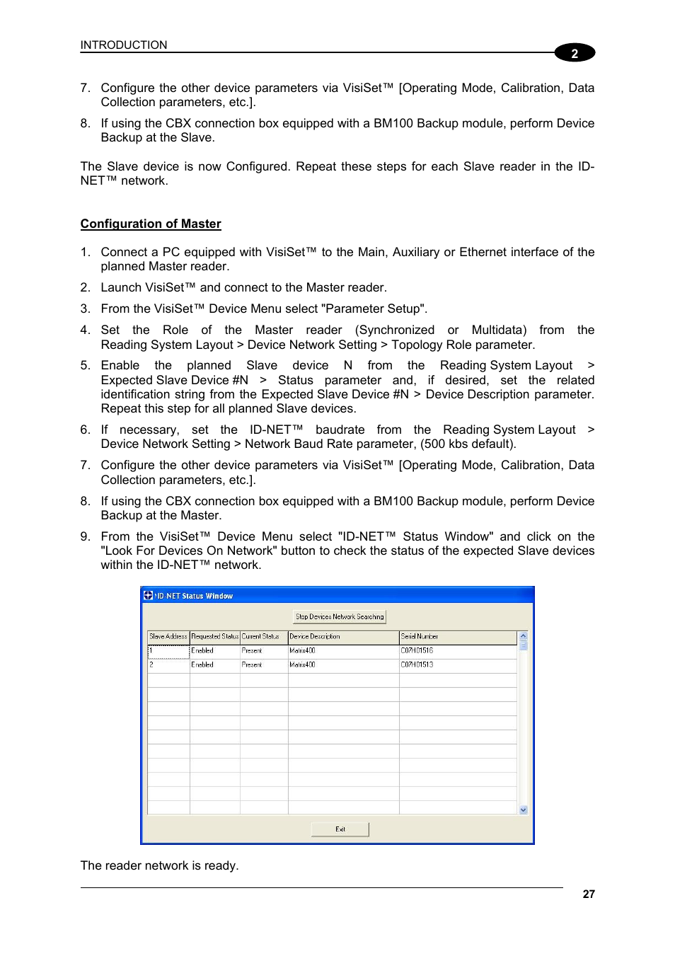 Datalogic Scanning Matrix 400 User Manual | Page 37 / 142
