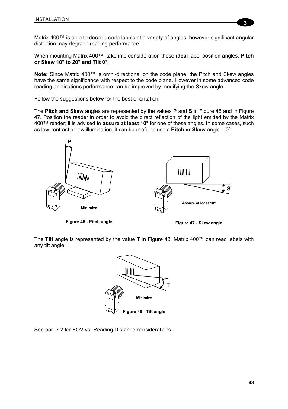 Datalogic Scanning Matrix 400 User Manual | Page 53 / 142