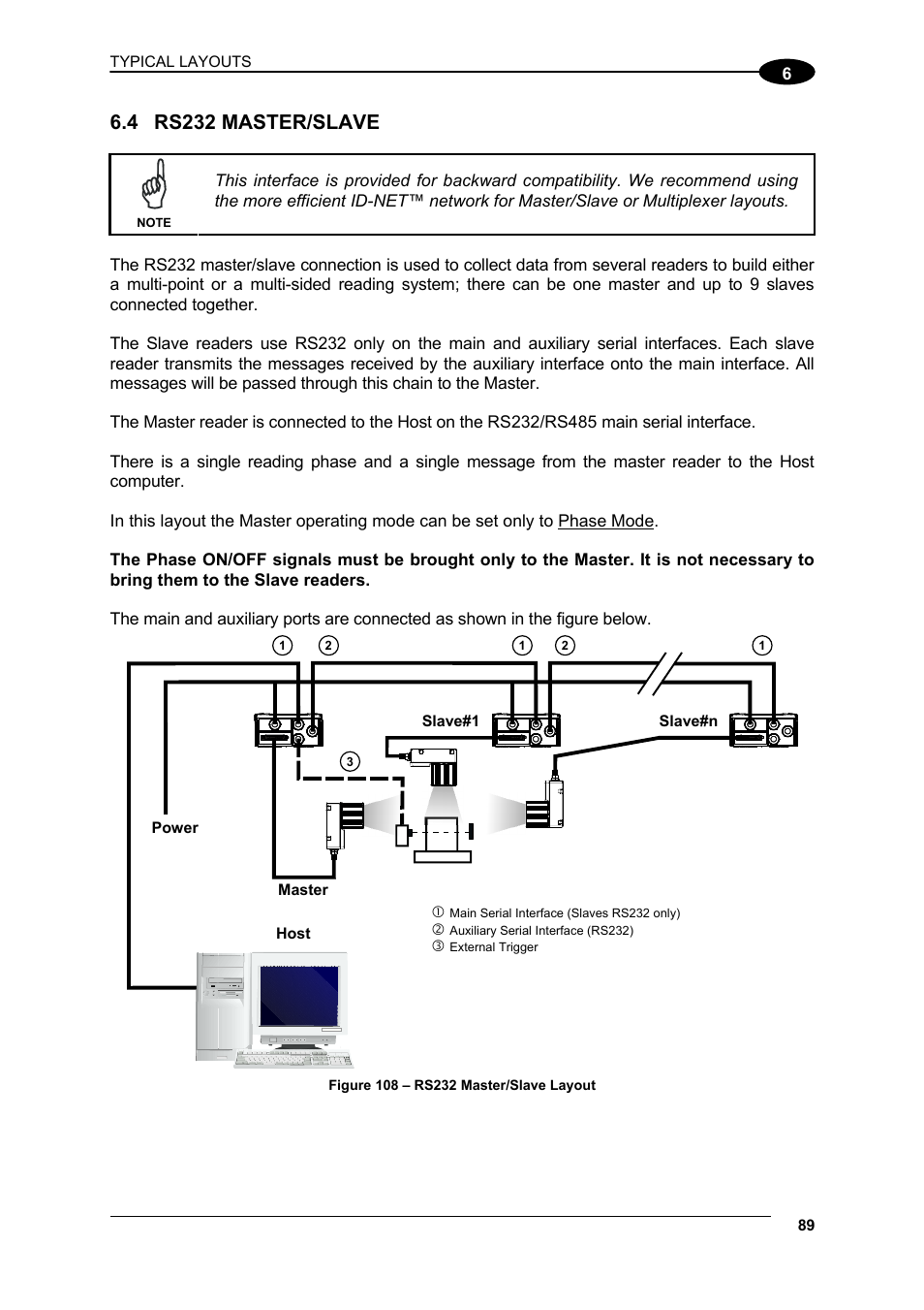 4 rs232 master/slave, Rs232 master/slave | Datalogic Scanning Matrix 400 User Manual | Page 99 / 142