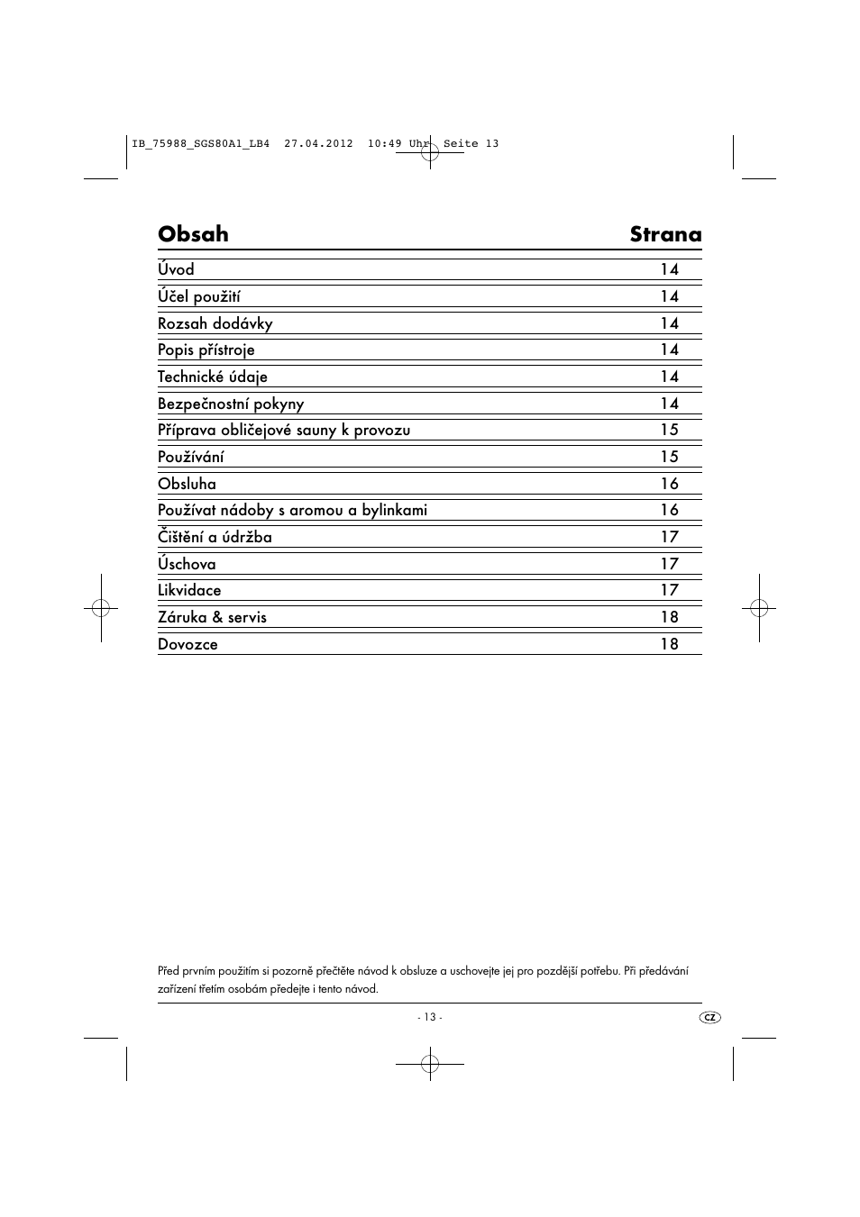 Silvercrest SGS 80 A1 User Manual | Page 15 / 33