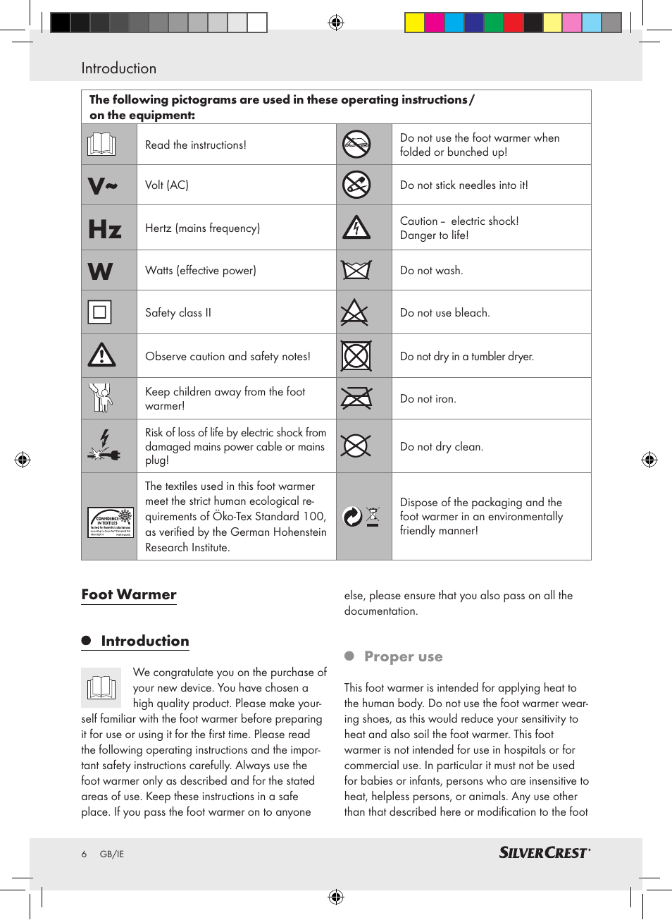 Introduction | Silvercrest SFW 100 A2 User Manual | Page 2 / 8